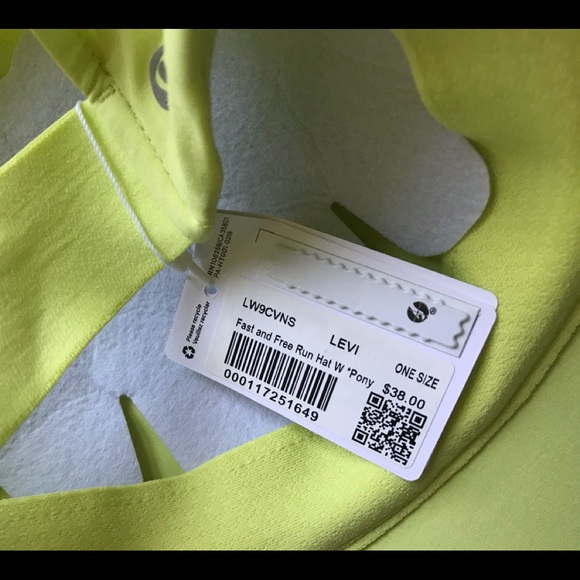 COPY - NWT Lululemon Fast Free Run hat with pony - Picture 5 of 5